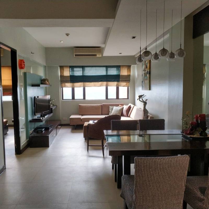 Interior designed condo unit, quezon city view, living room, master bedroom, dinning, affordable, for rent
